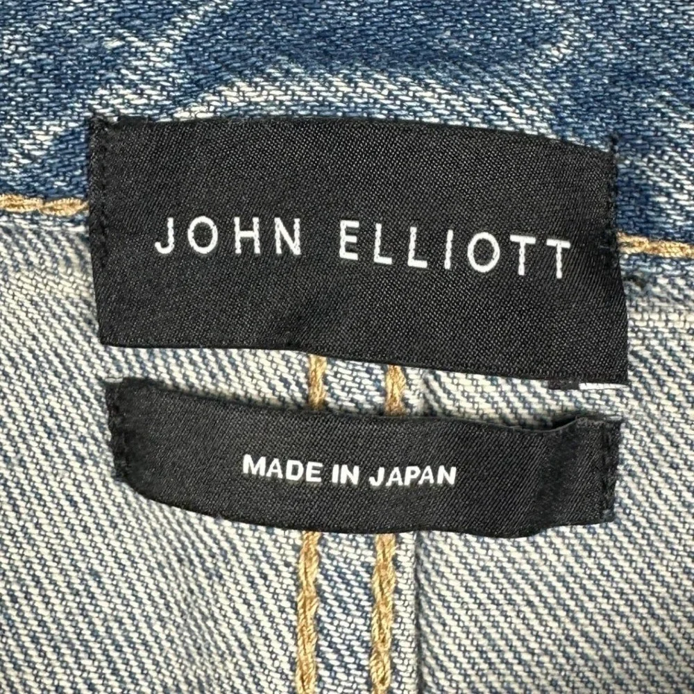 John Elliott Jeans Mens 32 Blue Japanese Denim Slim Straight Button Fly 5-Pocket